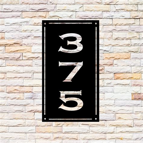 etsy house number metal sign|freestanding house number sign.